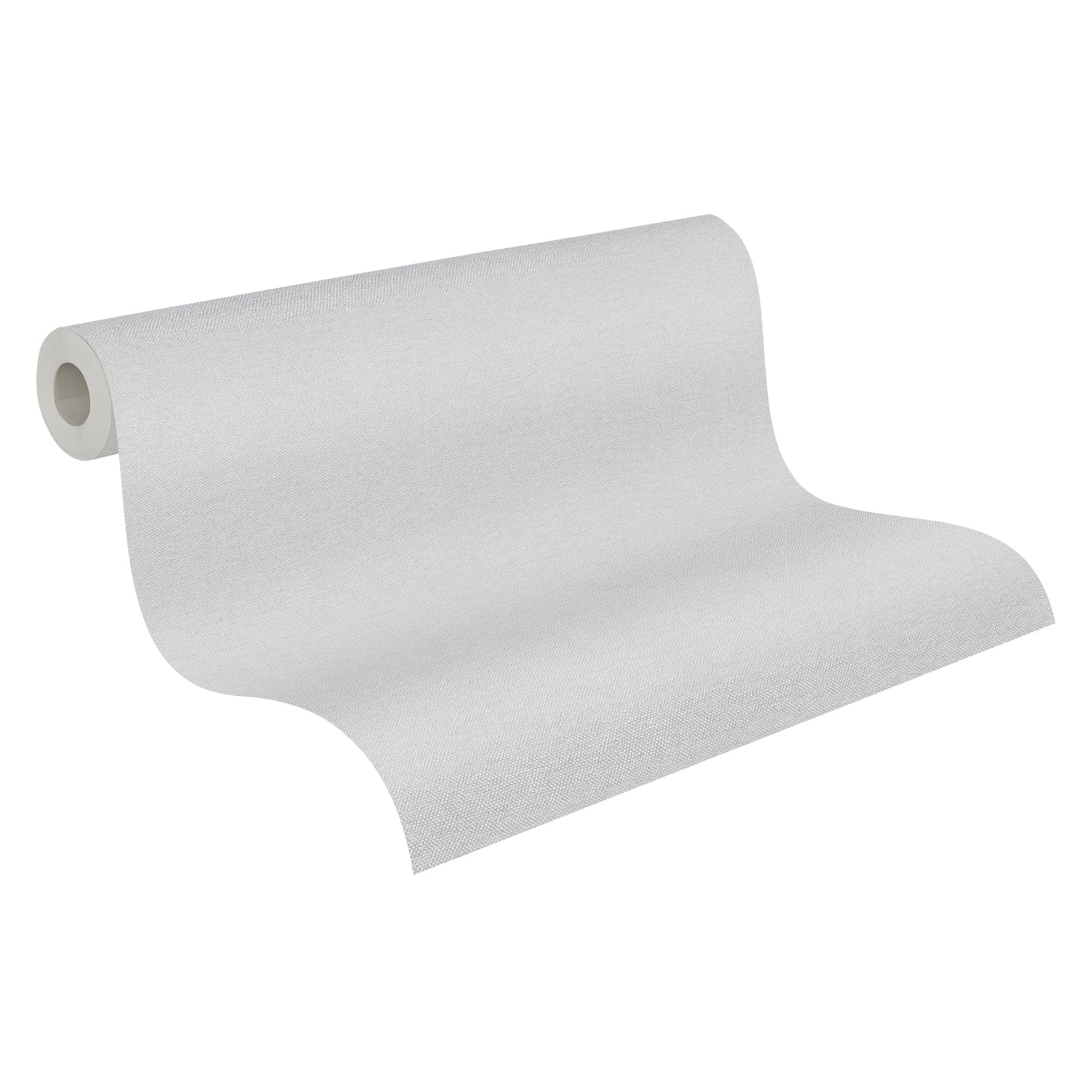 Mustertapete Textiloptik Hellgrau - 10,05 m x 0,53 m