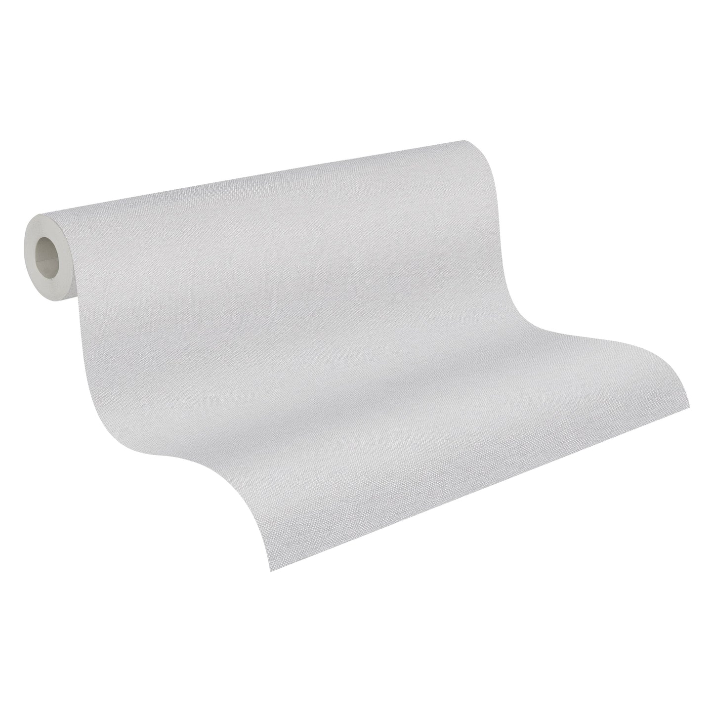 Mustertapete Textiloptik Hellgrau - 10,05 m x 0,53 m