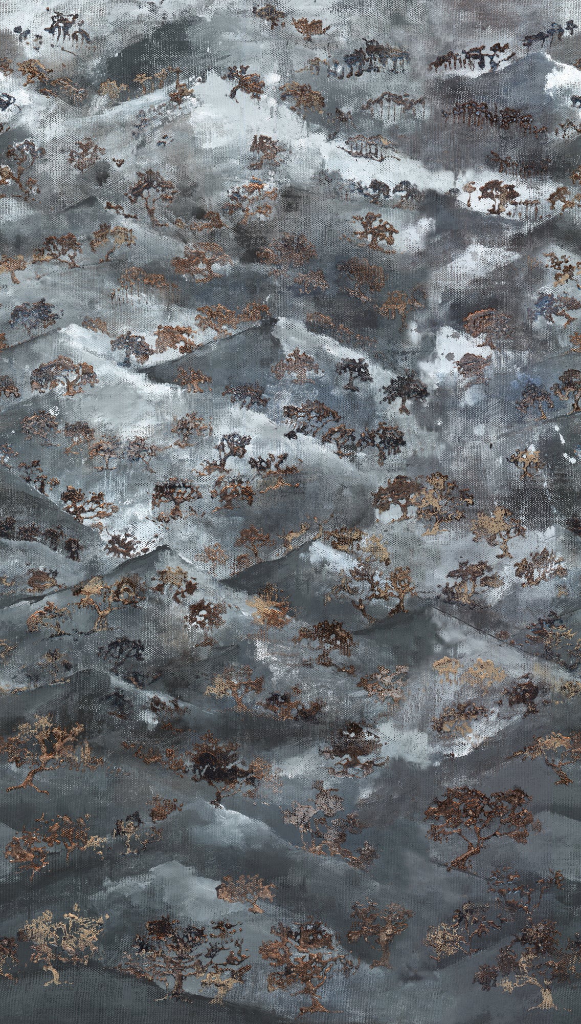 Fototapete Berge Gold - 1,59 m x 2,80 m