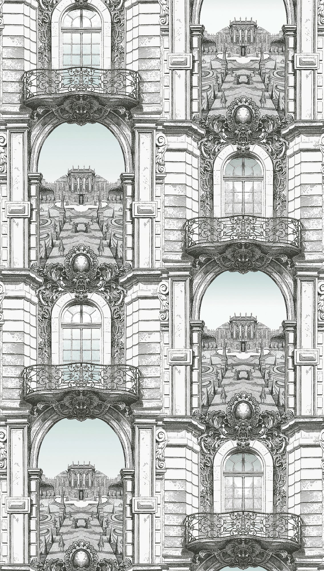 Fototapete Palastfassade Beige - 1,59 m x 2,80 m