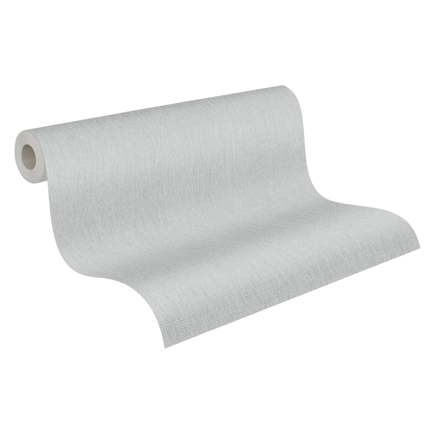 Mustertapete Leinen Grau Fein - 10,05 m x 0,53 m