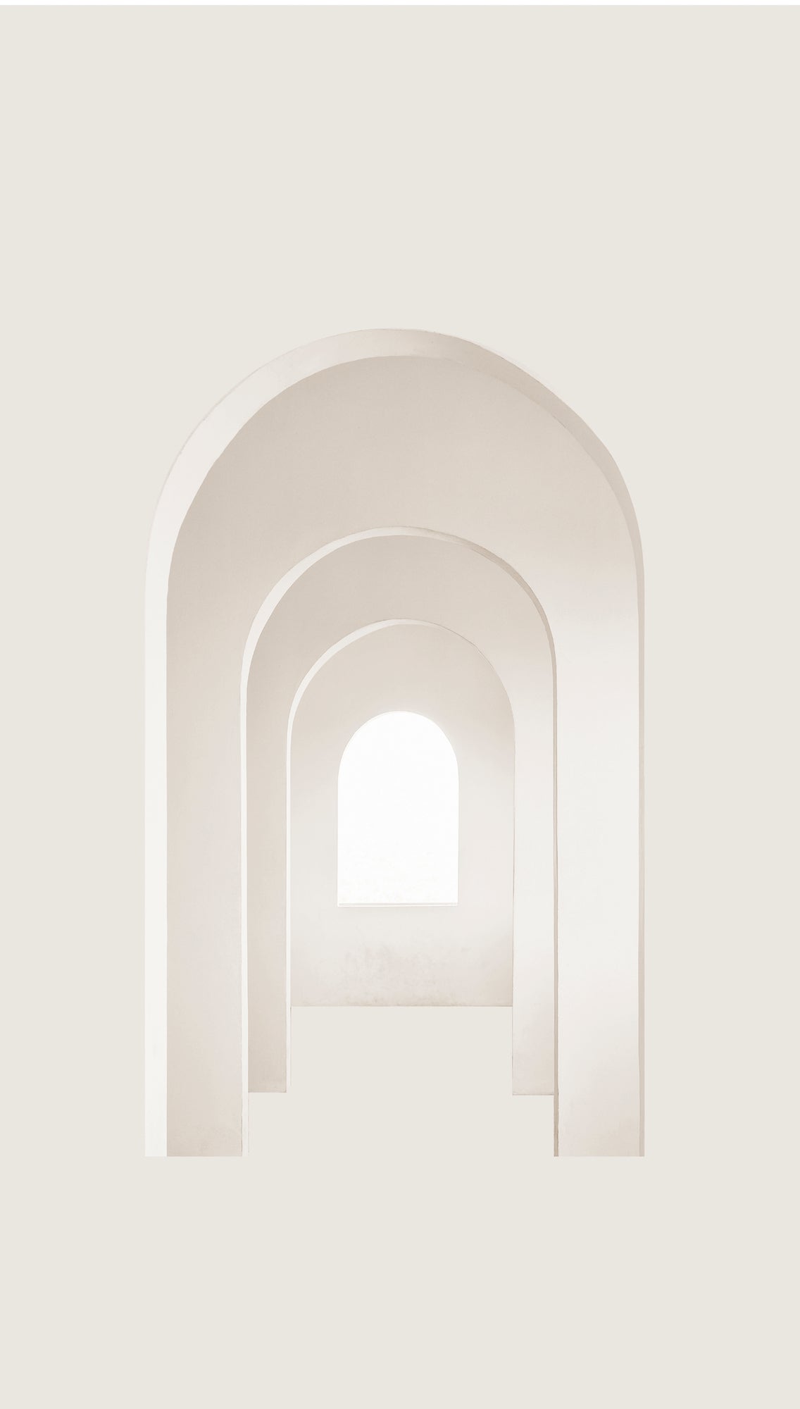 Fototapete Bogen Beige Creme - 1,59 m x 2,80 m