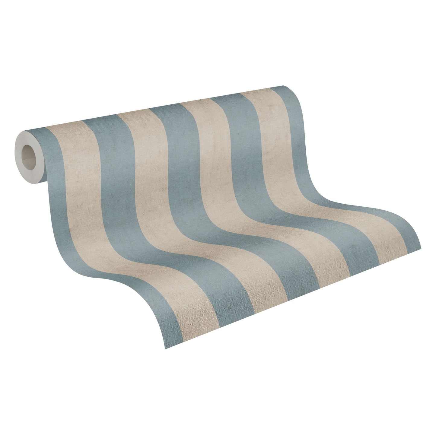 Livingwalls Anna D’Andrea Vliestapete Blockstreifen Hellblau Beige - 10,05 m x 0,53 m