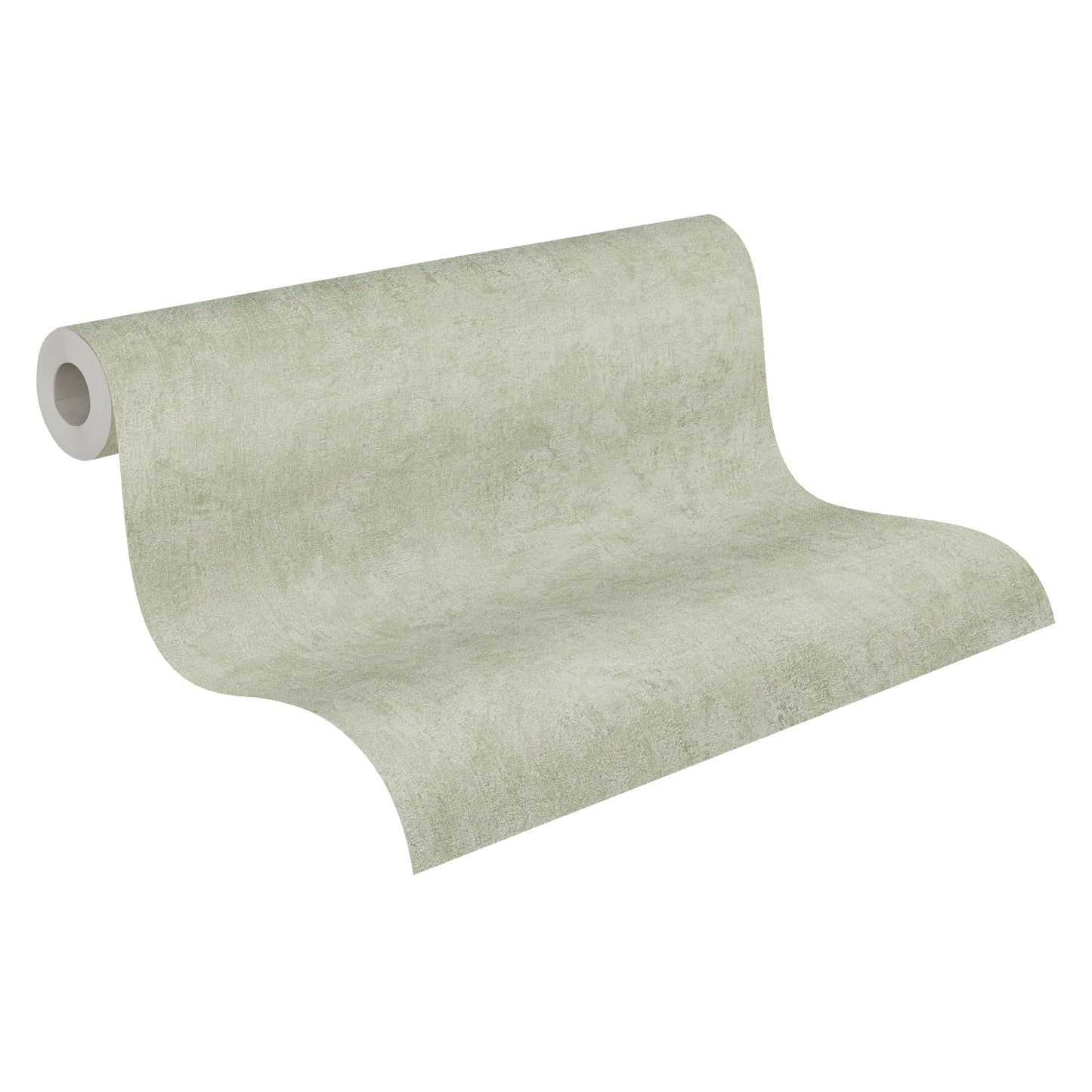 Mustertapete Verputzoptik Salbei - 10,05 m x 0,53 m