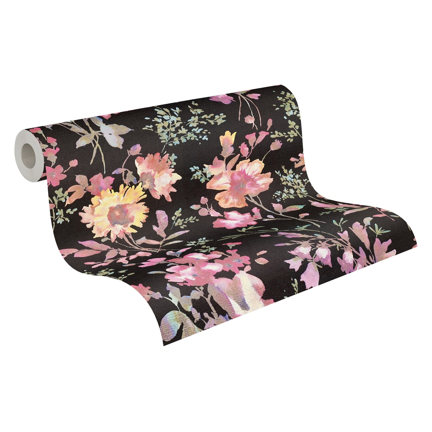 Livingwalls CosmoLiving Petal Poetry-Unfold Blüten Schwarz - 10,05 m x 0,53 m