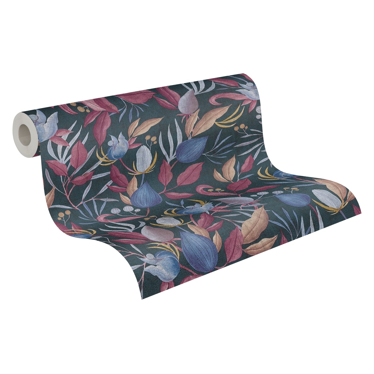 Livingwalls CosmoLiving Still Bloom-Poetry Blüten Blau Rot - 10,05 m x 0,53 m