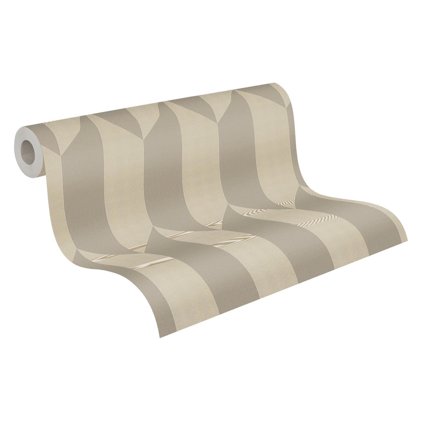 Livingwalls CosmoLiving Graphic Groove-Playful geometrisch Champagner - 10,05 m x 0,53 m