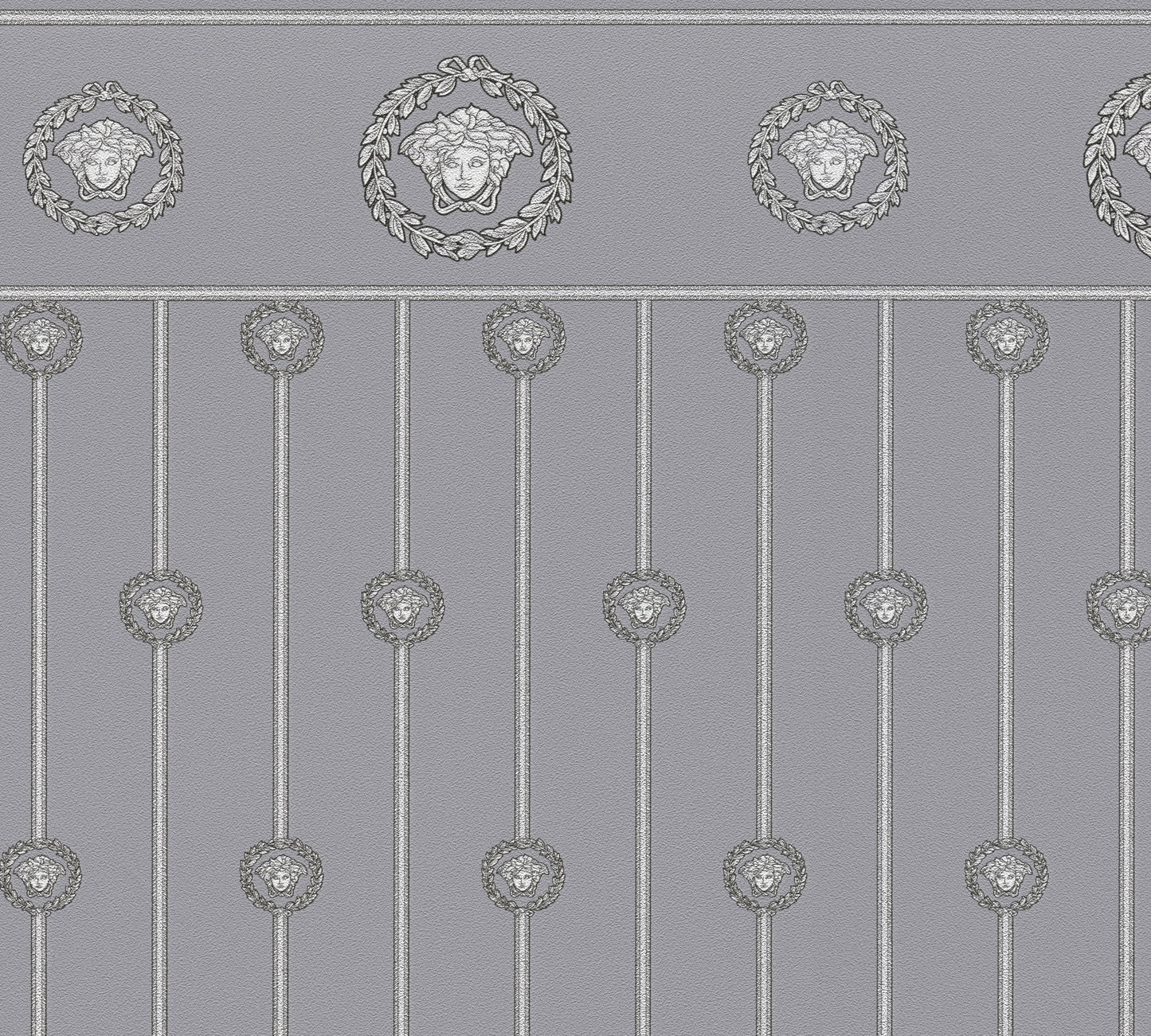 Versace Grau Silber - 10,05 m x 1,06 m