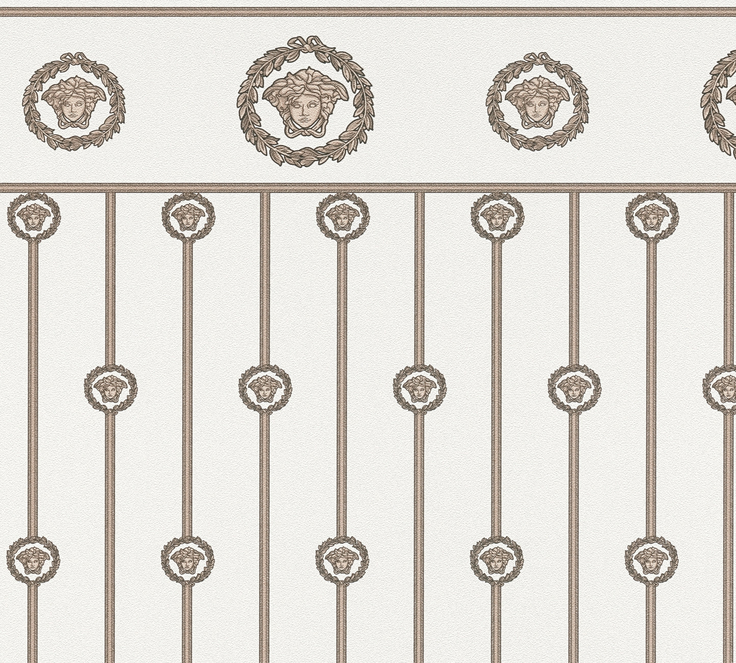 Versace Weiß Beige - 10,05 m x 1,06 m