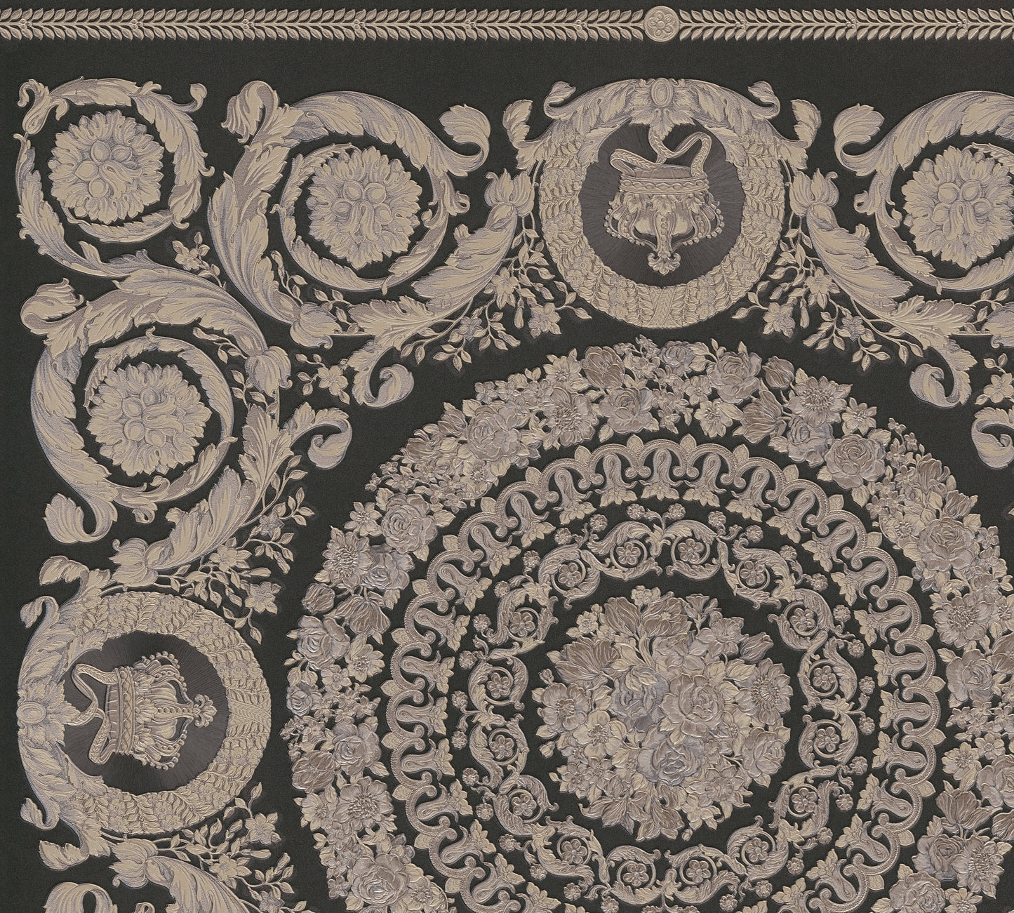 Versace Heritage Schwarz Beige - 10,05 m x 0,70 m