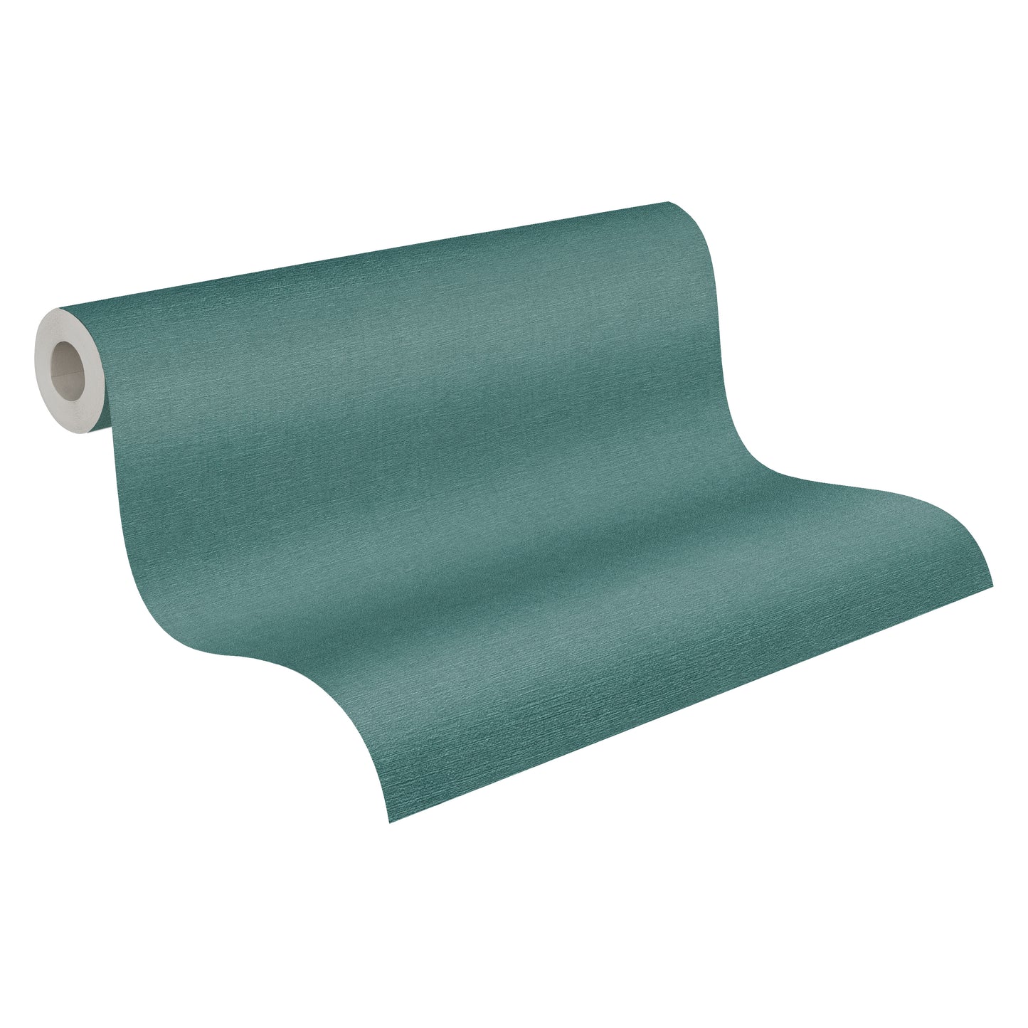 Mustertapete Leinenoptik Petrol - 10,05 m x 0,53 m
