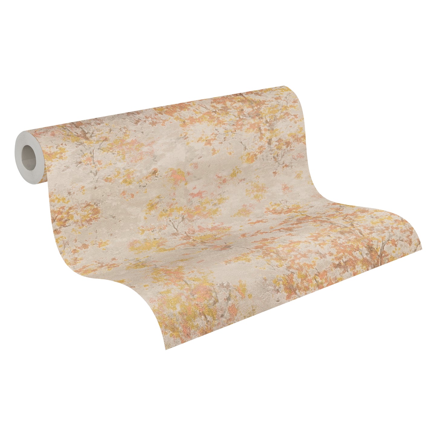 Livingwalls Vibes & Styles Astrid - Whispering Woods Bäume Beige Grau - 10,05 m x 0,53 m