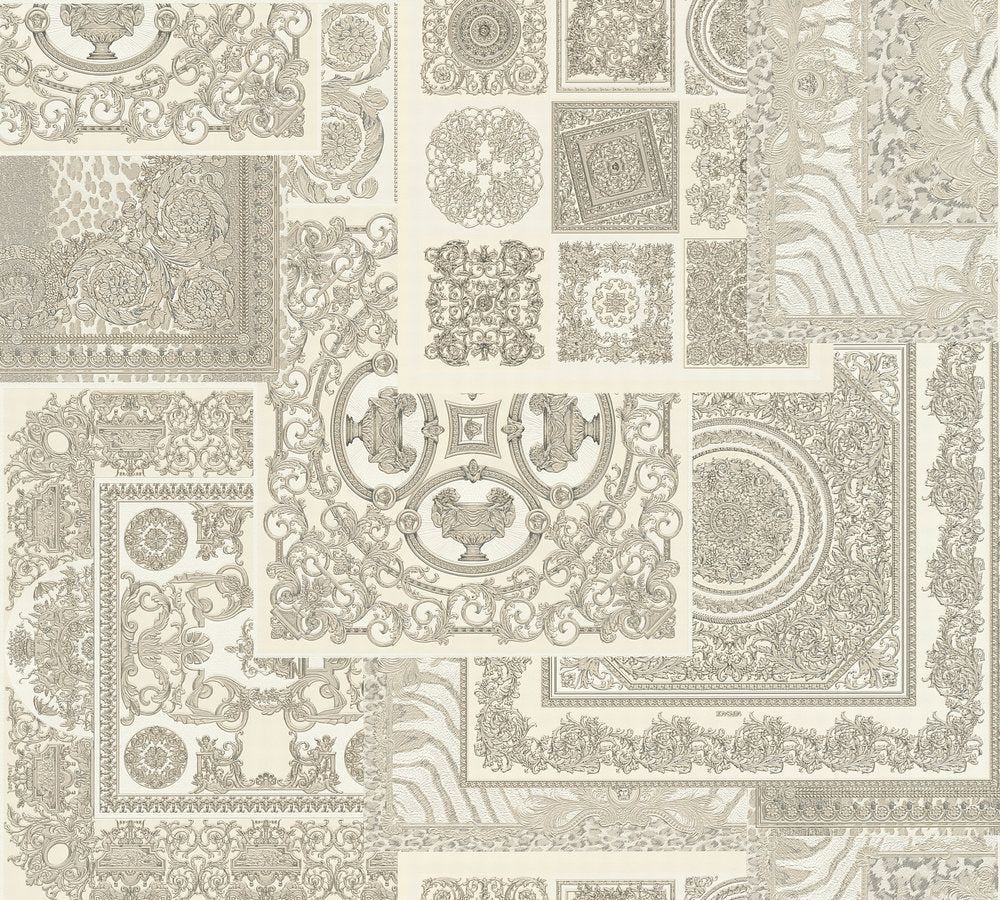 Versace Decoupage Silber - 10,05 m x 0,70 m