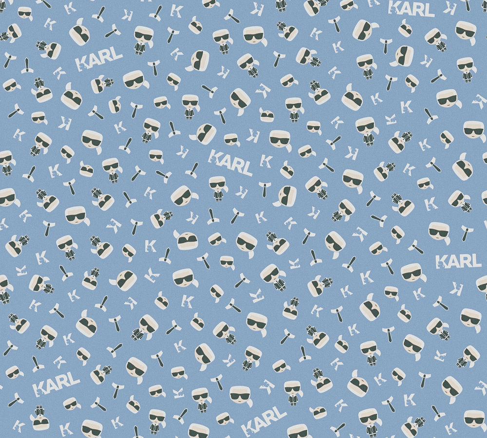 Karl Lagerfeld Ikonik Blau - 10,05 m x 0,53 m