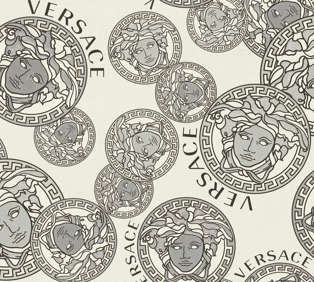 Versace Creme Silber - 10,05 m x 0,70 m
