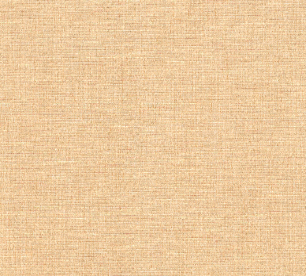 Strukturtapete Leinen Apricot Sanft