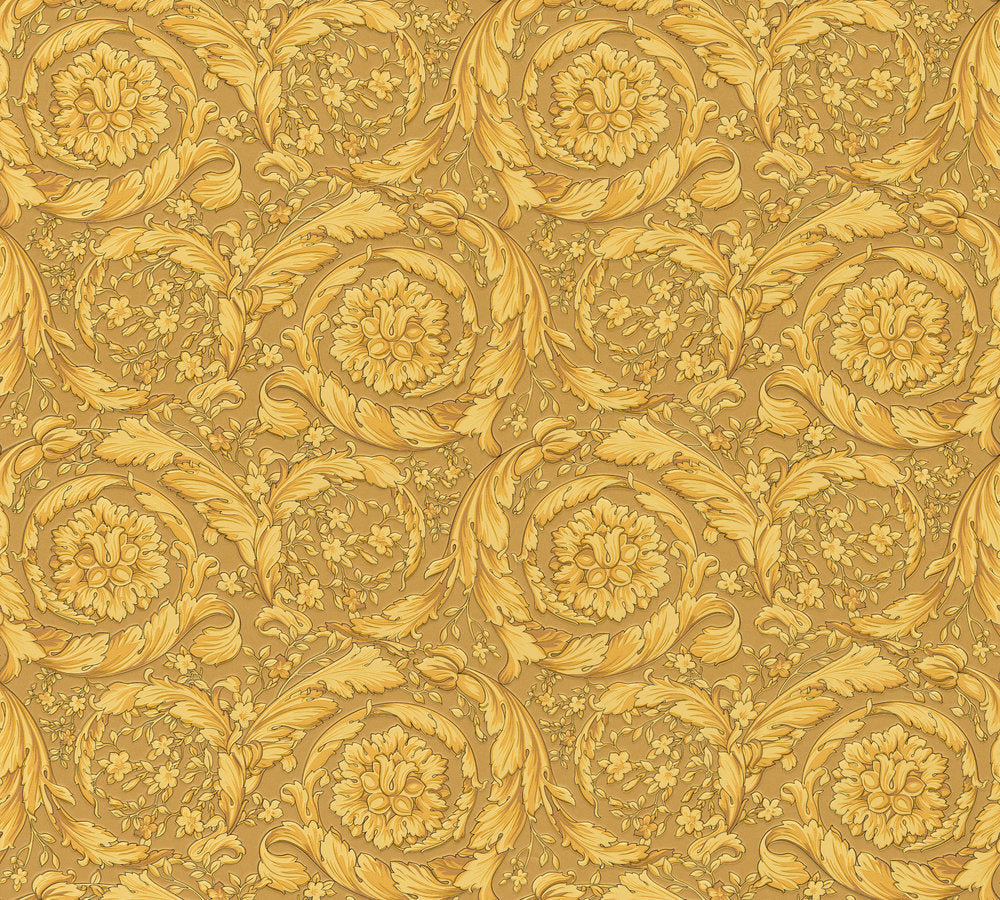 Versace Barocco Birds Gold Designtapete - 10,05 m x 0,70 m