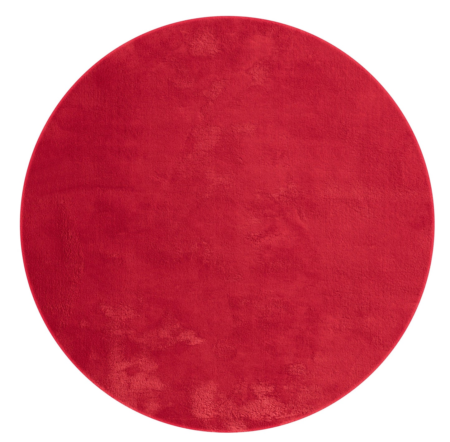 Teppich Samtweich Rot rund - 200cm x 200cm