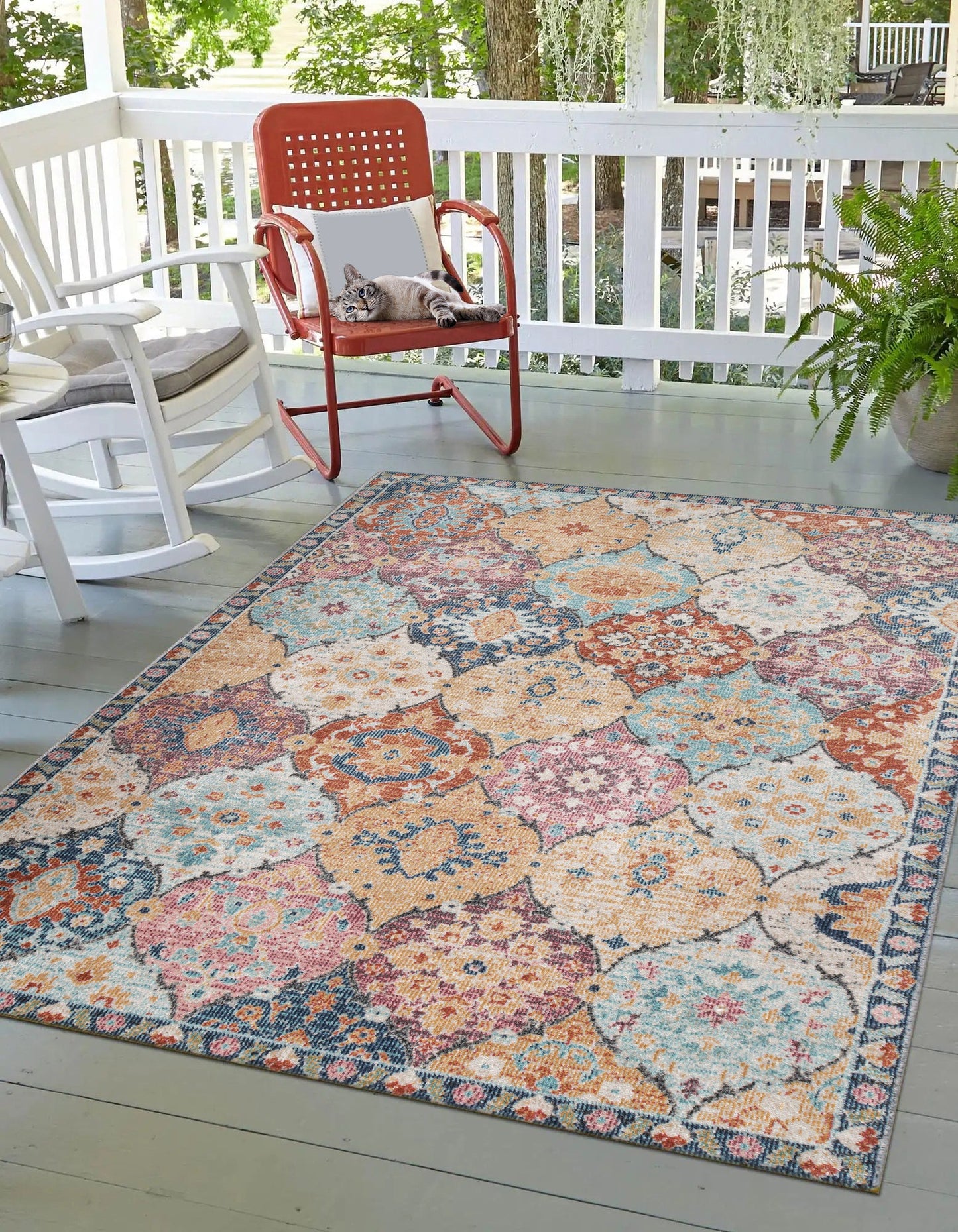 Teppich Ornamentmix Multi rechteckig - 290cm x 200cm