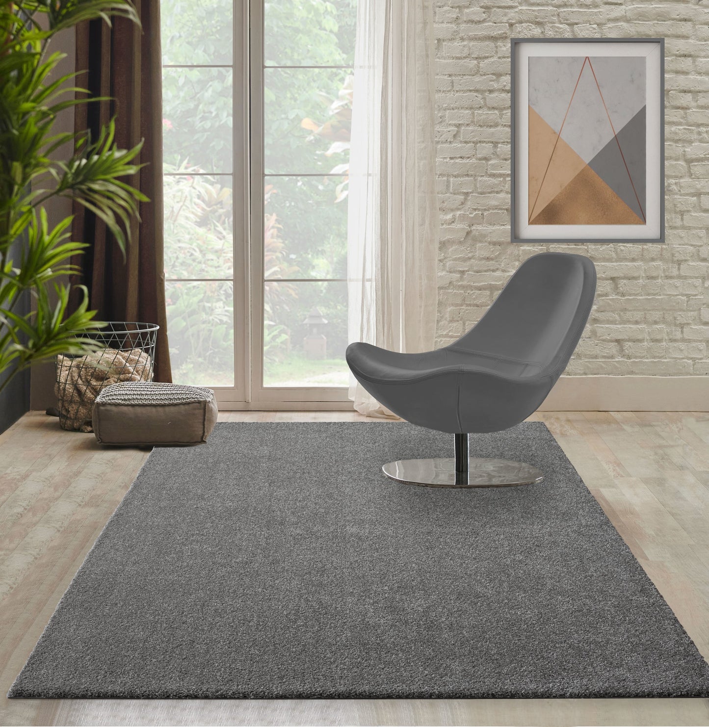 Teppich Daunentraum Grau rechteckig - 290cm x 200cm
