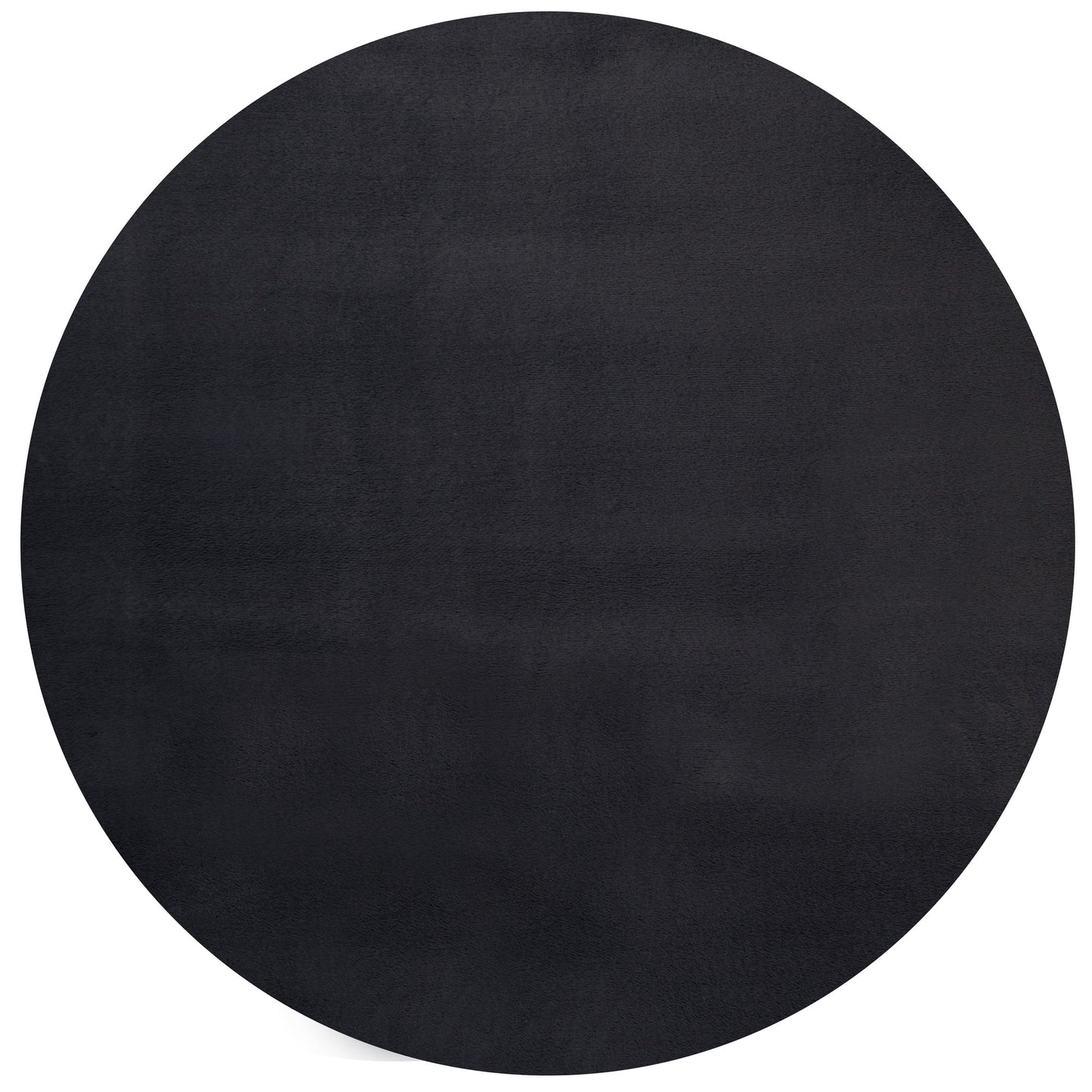 Teppich Stillgefühl Schwarz rund - 200cm x 200cm