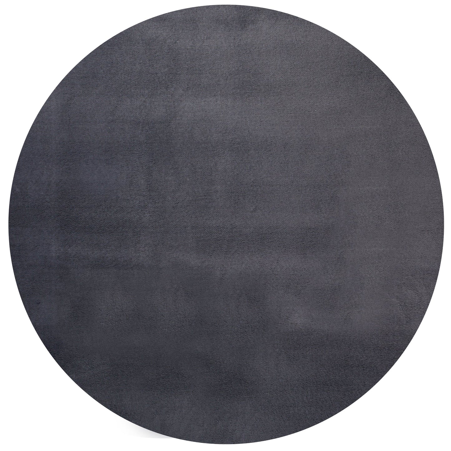 Teppich Wohlfühlruhe Anthrazit rund - 200cm x 200cm