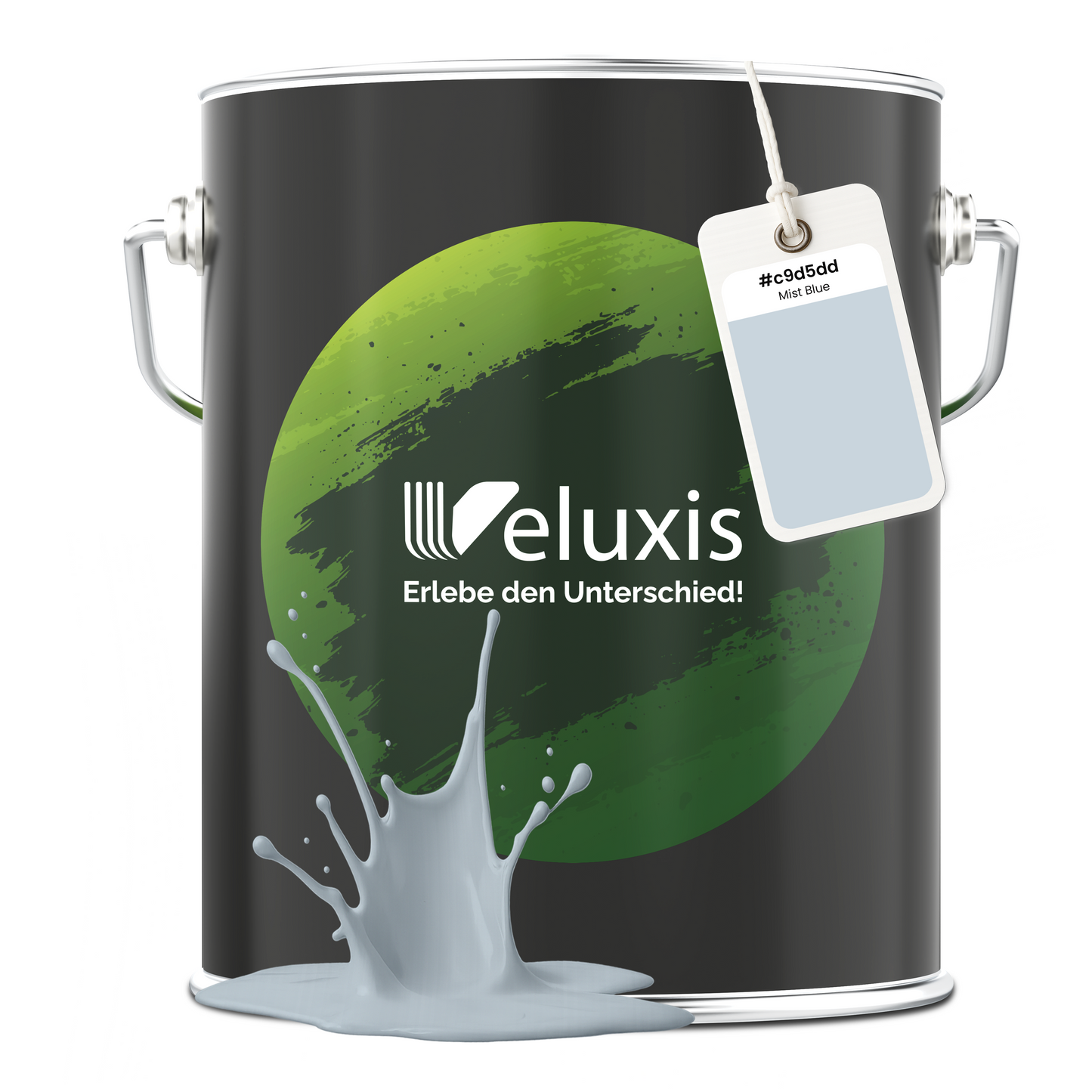 Veluxis® Wandfarbe Eisgrau – 1L 2,5L 5L Matt