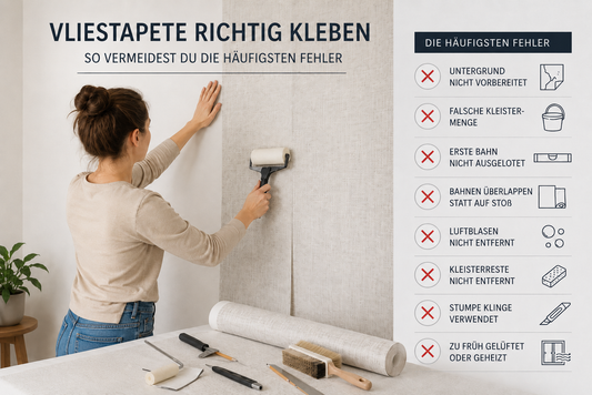 Vliestapete richtig kleben
