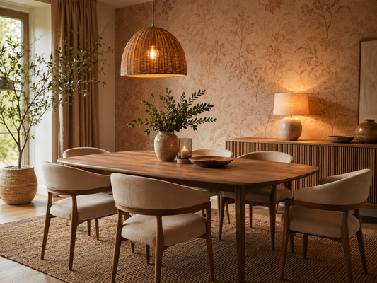 Tapete im Esszimmer