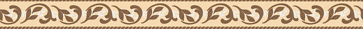 Only Borders 10 Dekobordüre selbstklebend Braun Beige 10,05 m x 0,05 m