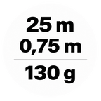 Glattvlies als Untertapete - 25 m x 0.75 m – 130 g/m²