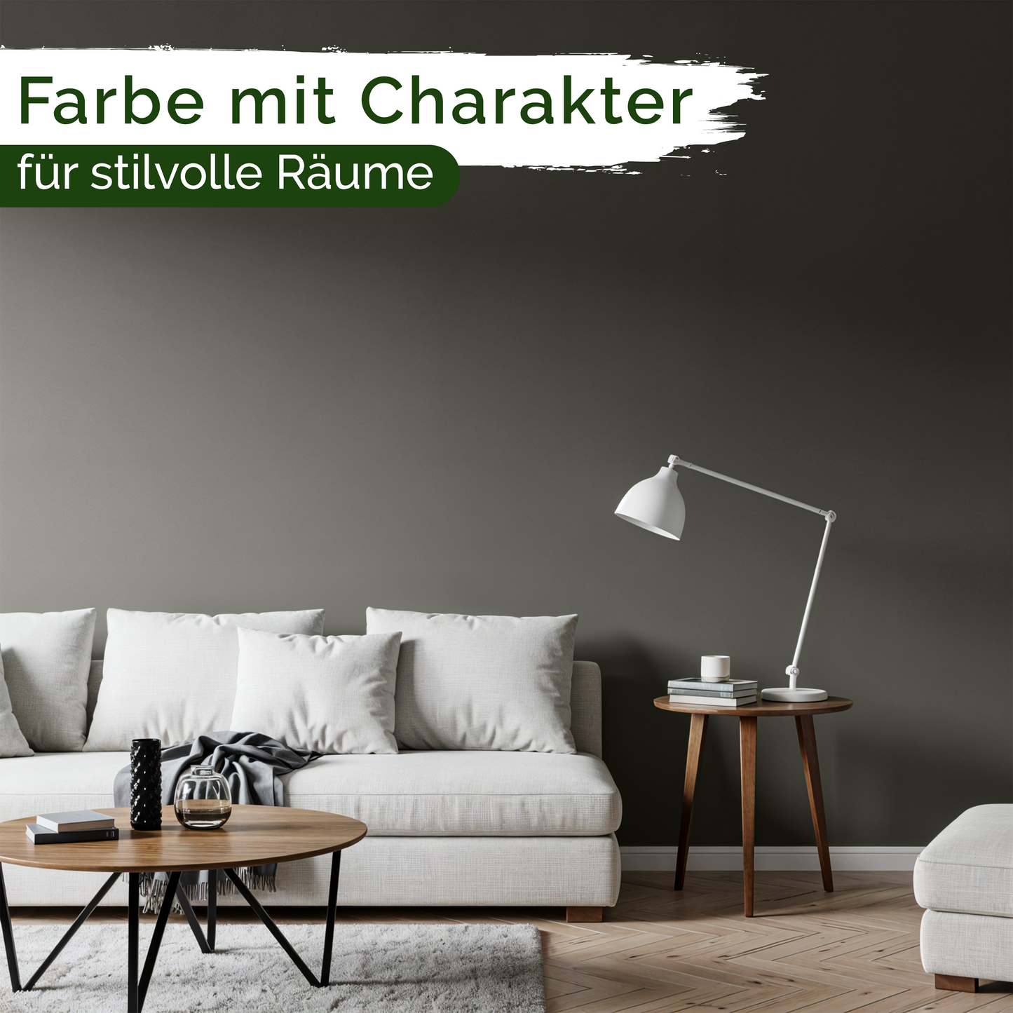Veluxis® Premium Wandfarbe Chalk Grey 1L 2,5L 5L
