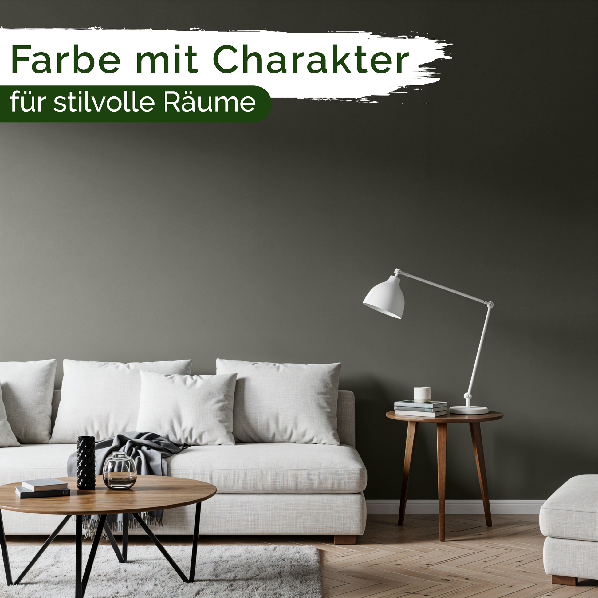 Veluxis® Premium Wandfarbe Chalk Grey 1L 2,5L 5L