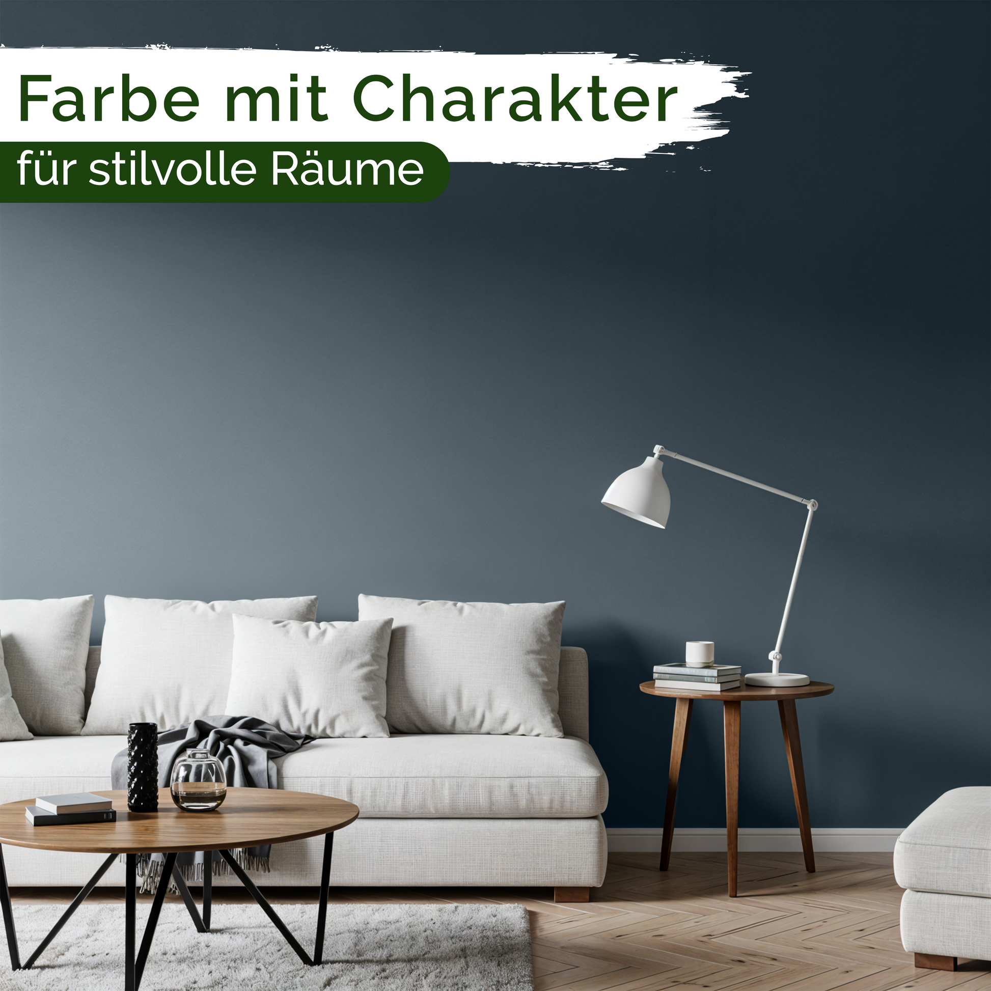 Veluxis® Premium Wandfarbe Eisgrau 1L 2,5L 5L