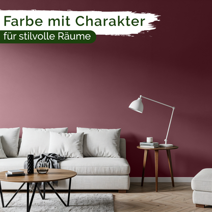 Veluxis® Premium Wandfarbe Plum Brown 1L 2,5L 5L