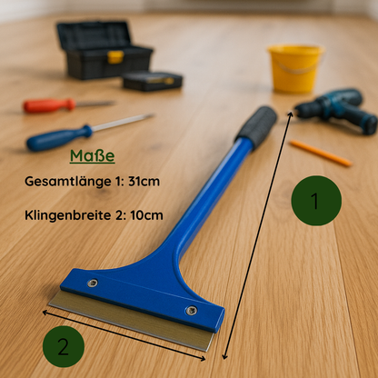 Premium Tapetenschaber Stahlklinge Gummierter Griff – Veluxis®