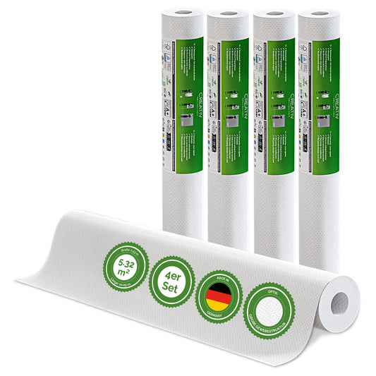 Veluxis® Vliestapete Grobe Gewebestruktur - 10,05 m x 0,53 m
