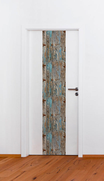 Livingwalls Pop Up Panel 2 selbstklebend Blau Beige Grau 2,50 m x 0,35 m