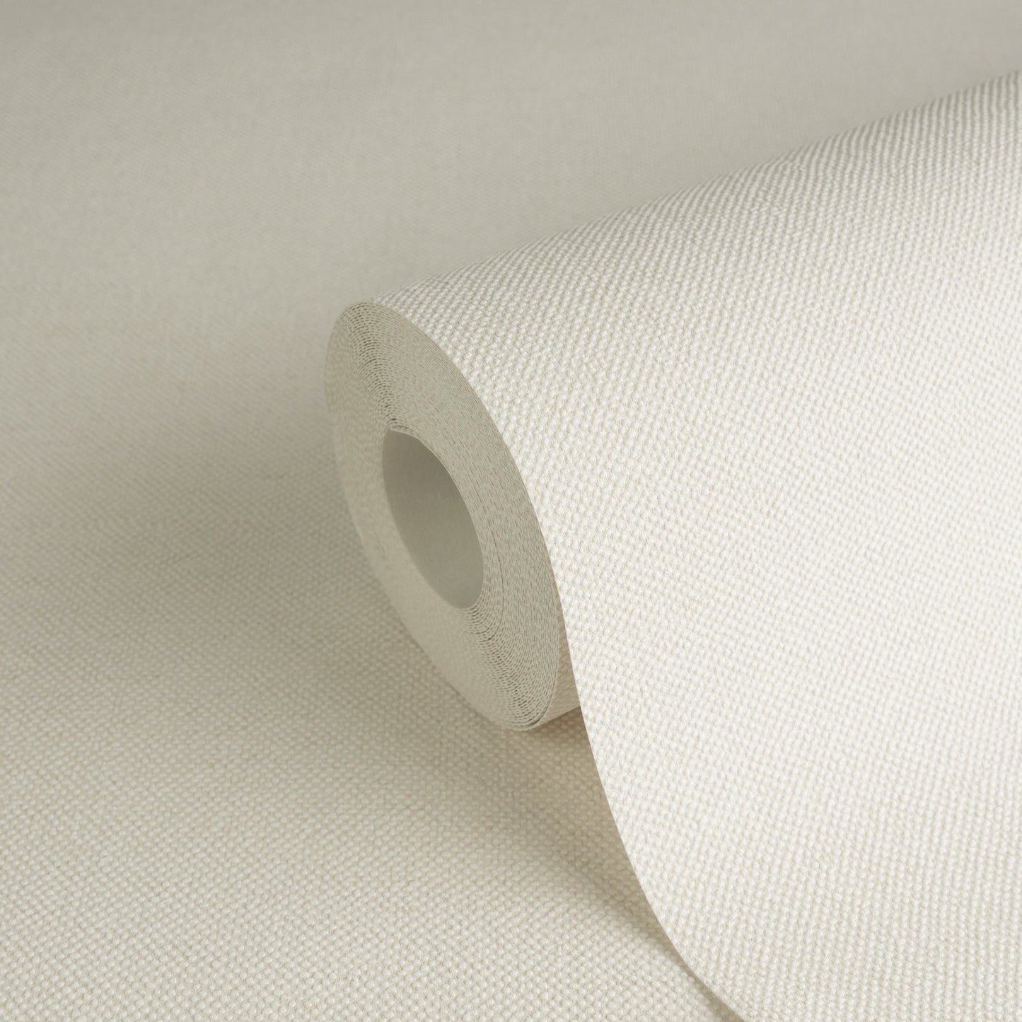 Mustertapete Textiloptik Hellbeige - 10,05 m x 0,53 m