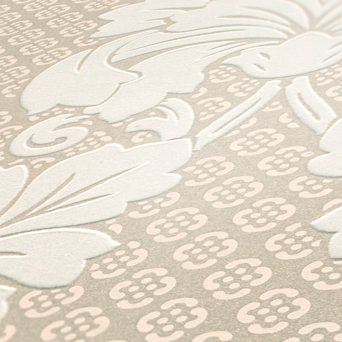 Architects Paper Luxury wallpaper Luxus Flocktapete Creme Bronze 10,05 m x 0,52 m