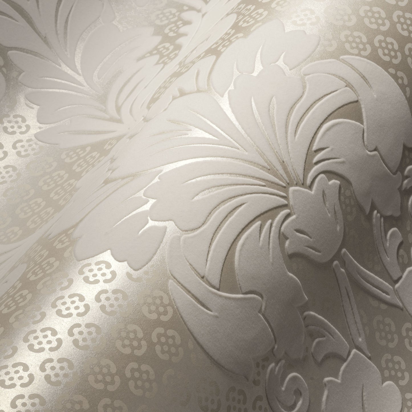 Architects Paper Luxury wallpaper Luxus Flocktapete Creme Bronze 10,05 m x 0,52 m