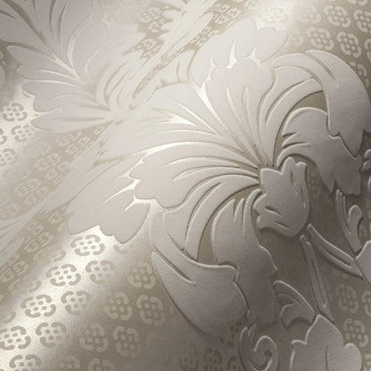 Architects Paper Luxury wallpaper Luxus Flocktapete Creme Bronze 10,05 m x 0,52 m