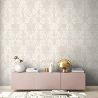 Architects Paper Luxury wallpaper Luxus Flocktapete Creme Bronze 10,05 m x 0,52 m