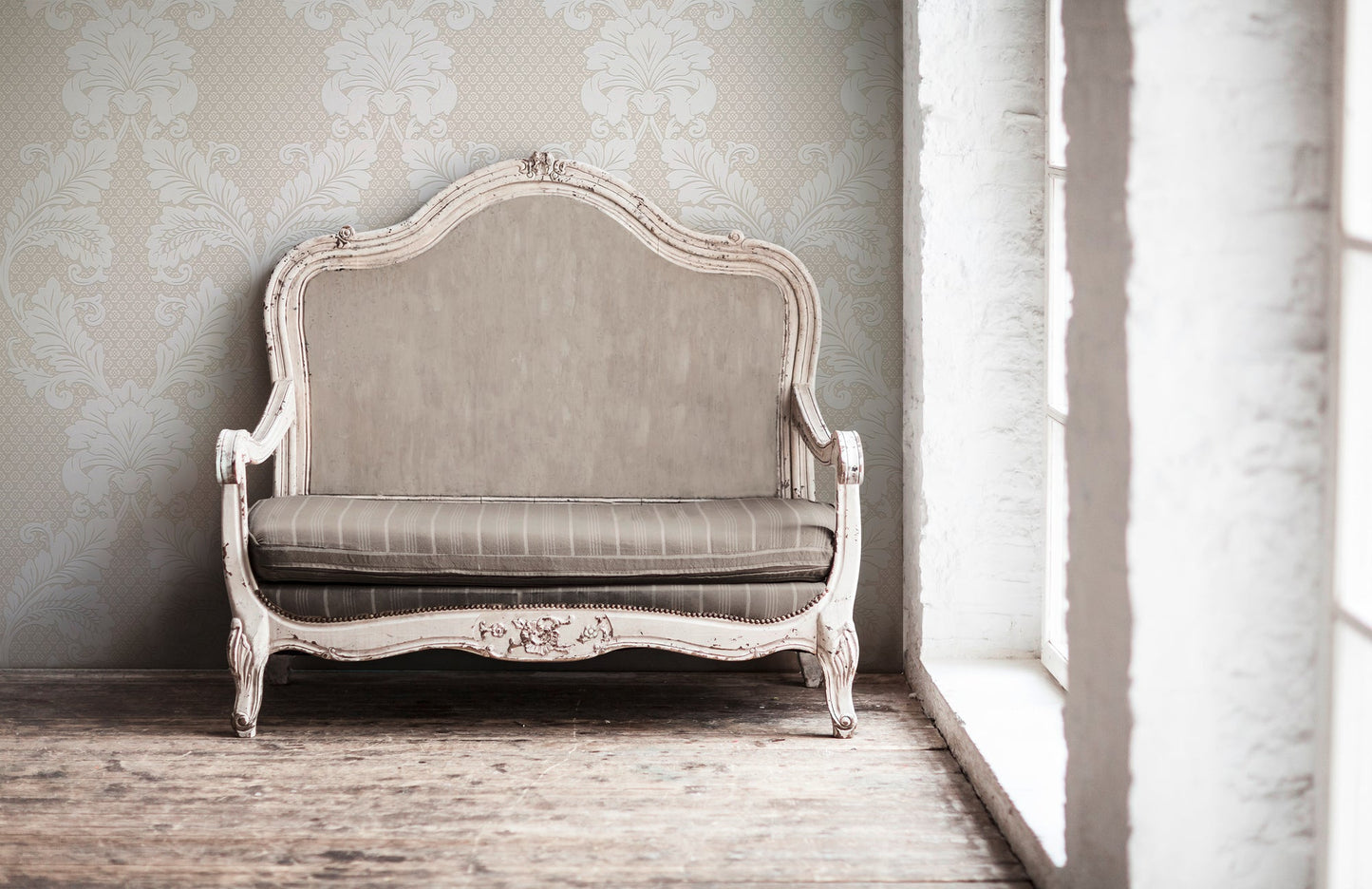 Architects Paper Luxury wallpaper Luxus Flocktapete Creme Bronze 10,05 m x 0,52 m