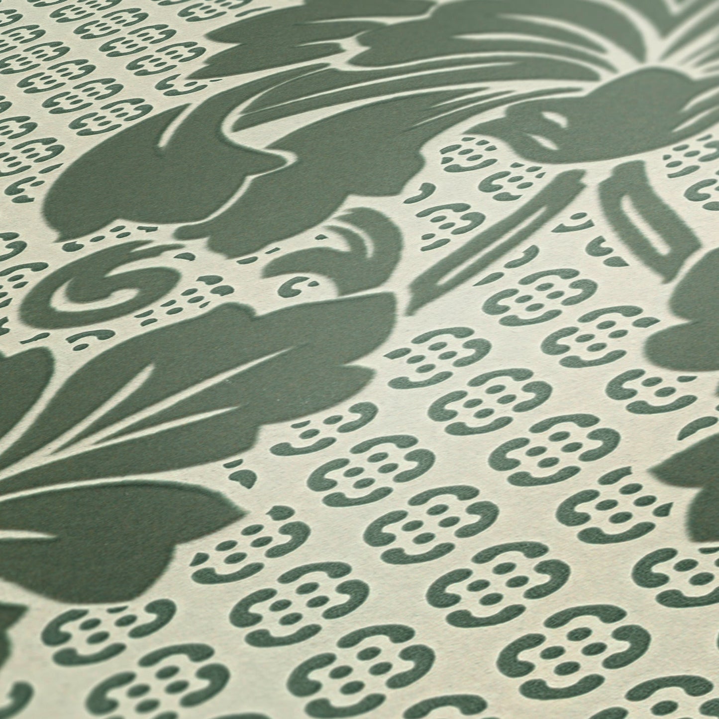 Architects Paper Luxury wallpaper Luxus Flocktapete Grün Blau 10,05 m x 0,52 m