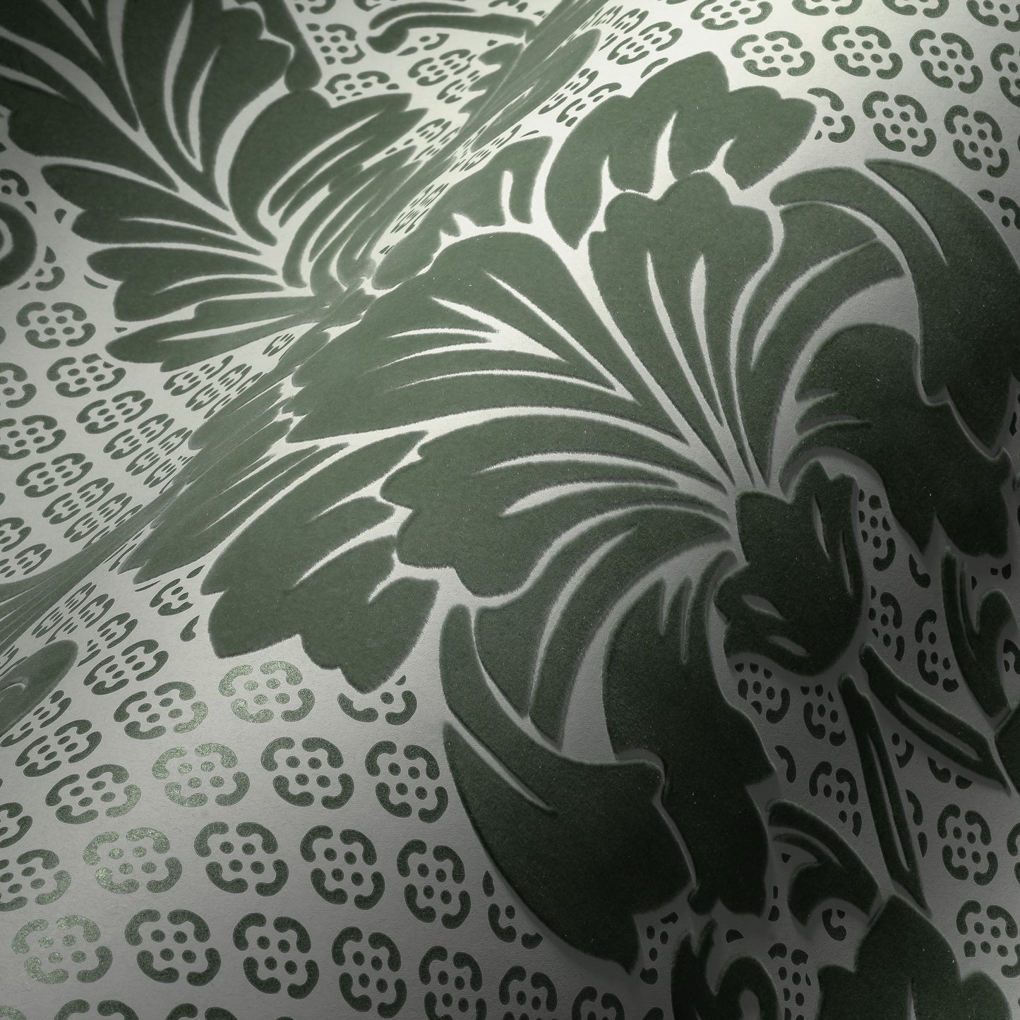 Architects Paper Luxury wallpaper Luxus Flocktapete Grün Blau 10,05 m x 0,52 m