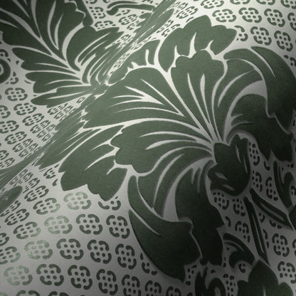 Architects Paper Luxury wallpaper Luxus Flocktapete Grün Blau 10,05 m x 0,52 m
