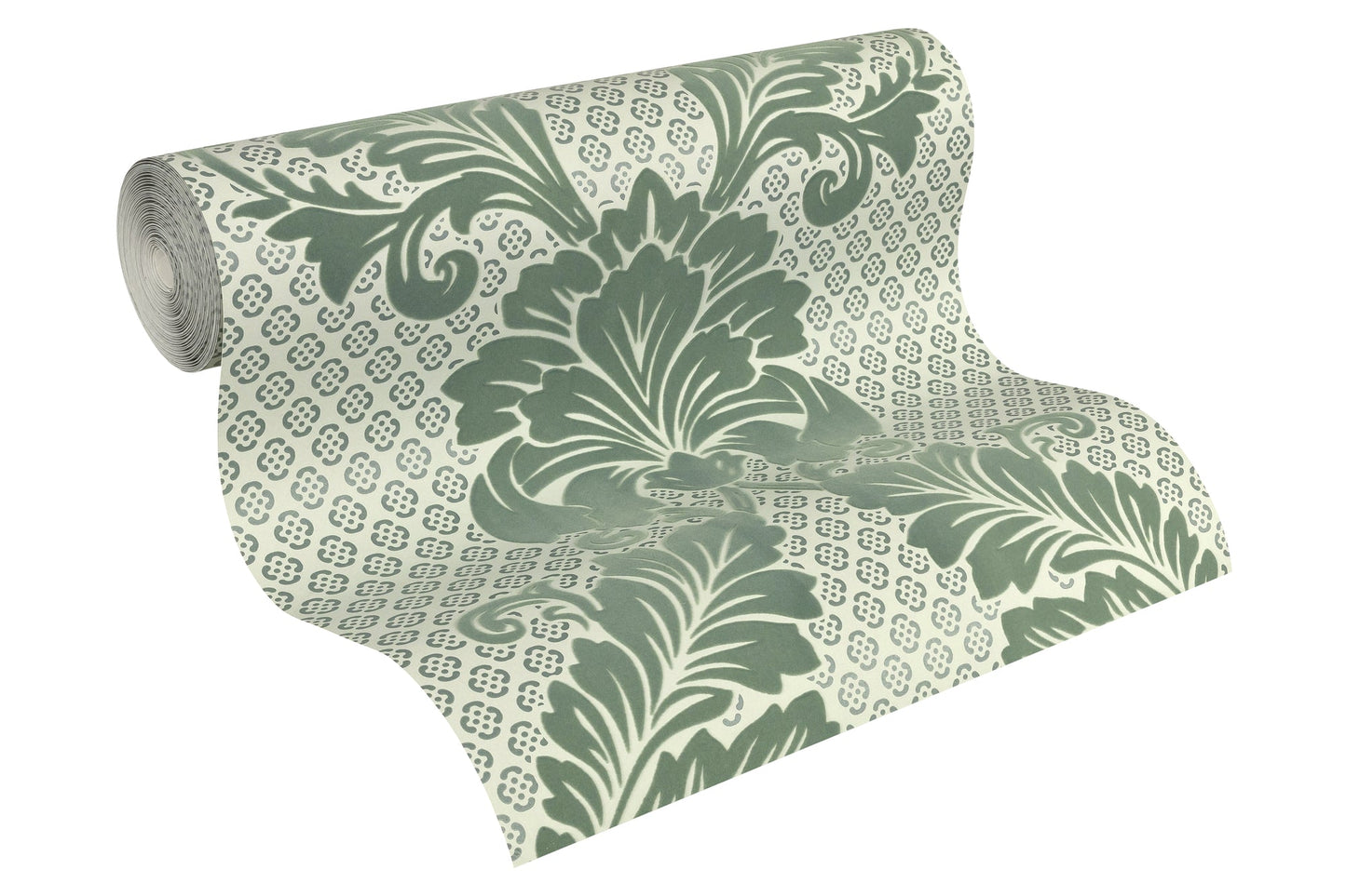 Architects Paper Luxury wallpaper Luxus Flocktapete Grün Blau 10,05 m x 0,52 m