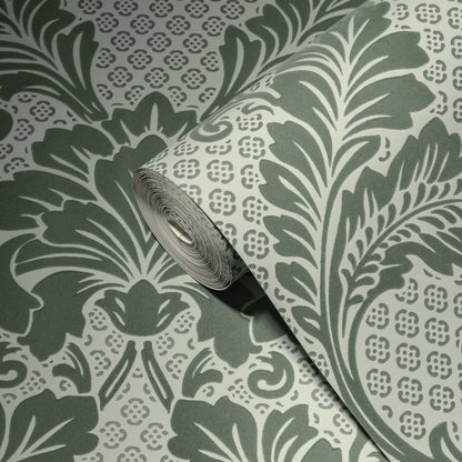 Architects Paper Luxury wallpaper Luxus Flocktapete Grün Blau 10,05 m x 0,52 m