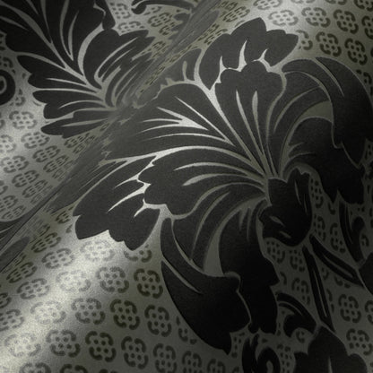 Architects Paper Luxury wallpaper Luxus Flocktapete Grau Bronze 10,05 m x 0,52 m